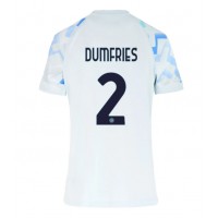 Camiseta Inter Milan Denzel Dumfries #2 Visitante Equipación para mujer 2025-26 manga corta